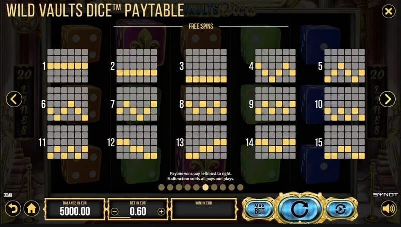 Wild Vaults Dice - カードの色で倍増するCard Gamble画面